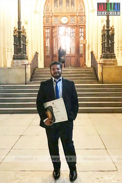 M Ghibran Conferred With ‘Confluence Excellence Award’ in Music at the British Parliament, Palace of Westminster, London
