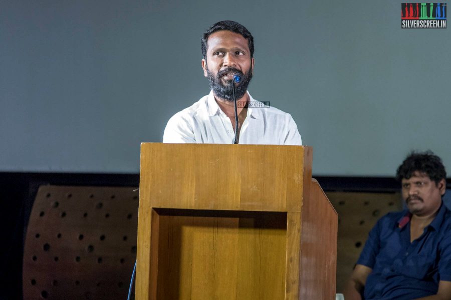 Vetrimaaran At The Pariyerum Perumal Review Meet