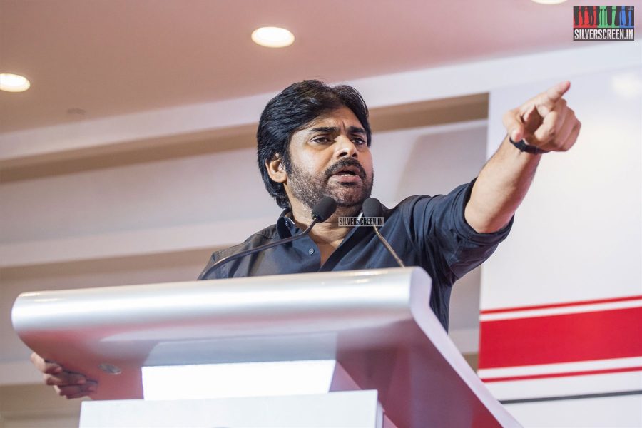 Pawan Kalyan In Chennai At The Jana Sena Party Meet