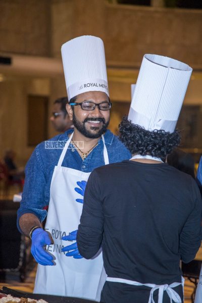 Rahul Nambiar At The Cake Mixing Event