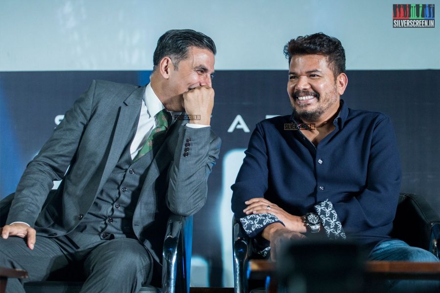 Akshay Kumar, Shankar At The 2.0 Trailer Launch