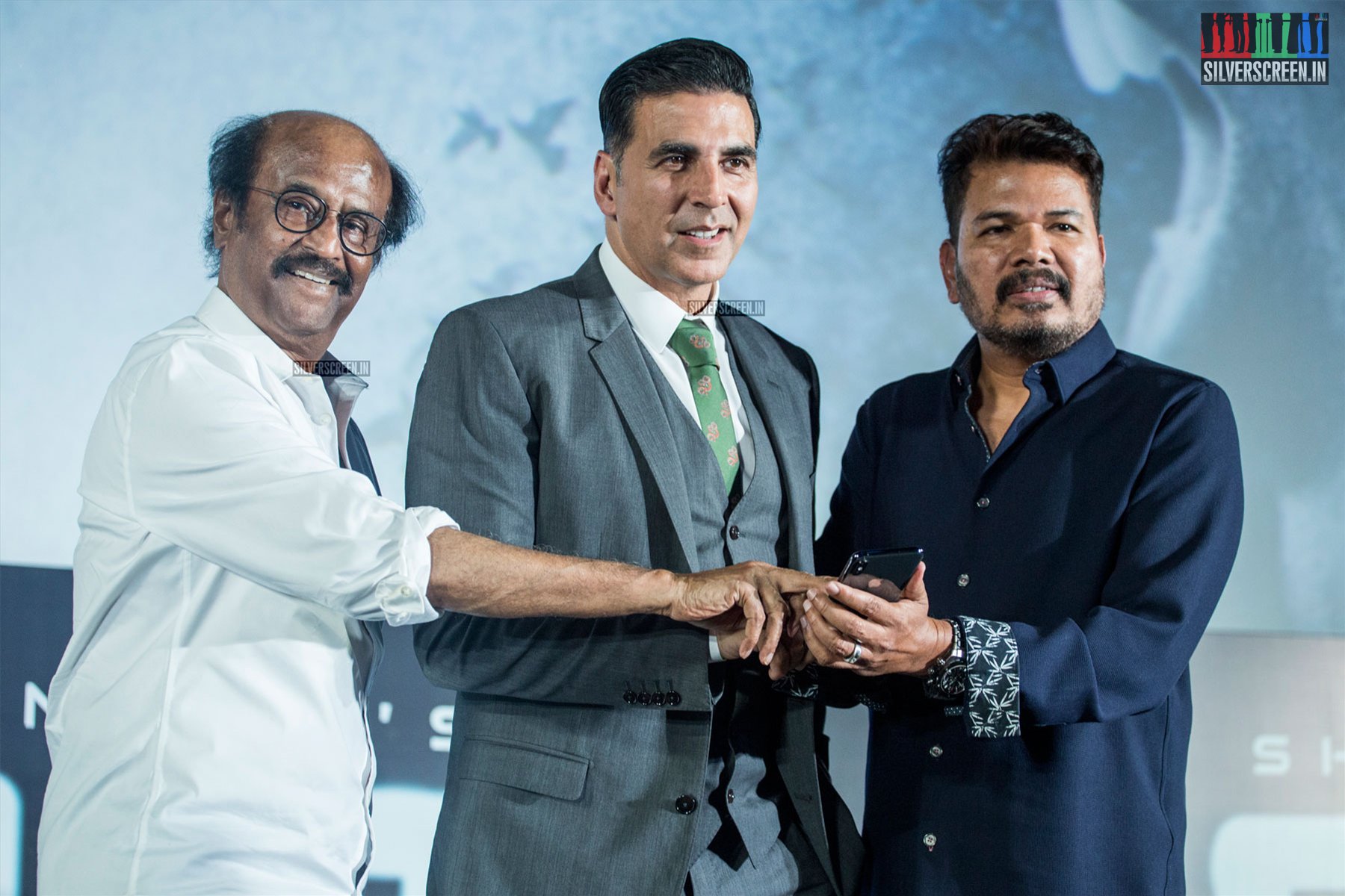 Rajinikanth, Shankar, Akshay Kumar At The 2.0 Trailer Launch