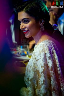 Actress Deepika Padukone Solo Photos from the Happy New Year Promo in Chennai