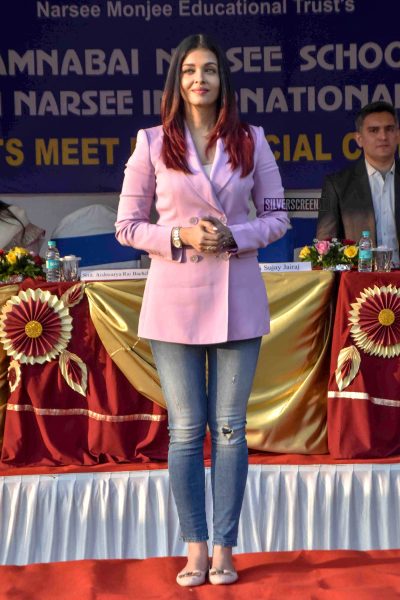 Aishwarya Rai Bachchan Attends The Sports Meet of Differently-Abled Children At Jamnabai Narsee Campus