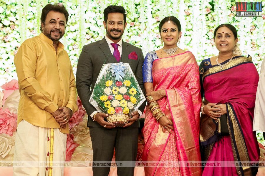 Ponvannan and Saranya At Chandini Tamilarasan Wedding Ceremony