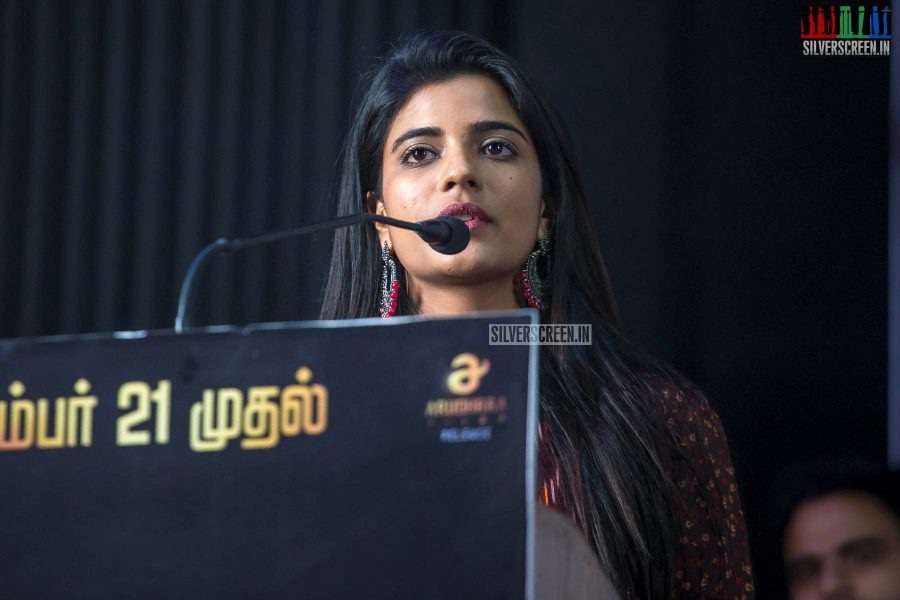 Aishwarya Rajesh At The 'Kanaa' Press Meet