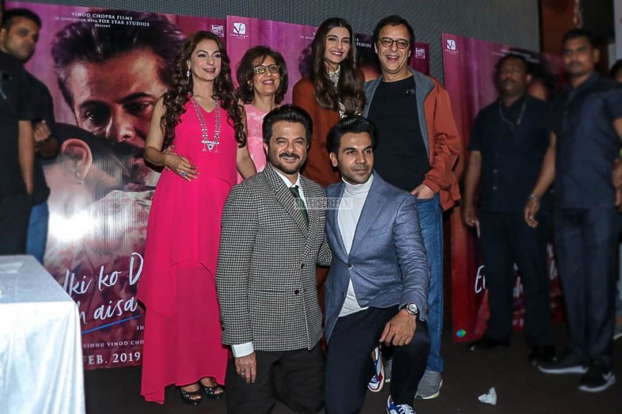 Anil Kapoor, Sonam Kapoor. Rajkummar Rao, Juhi Chawla At The 'Ek Ladki Ko Dekha Toh Aisa Laga' Trailer Launch