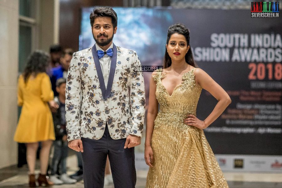 Raiza Wilson, Harish Kalyan At The  South Indian Fashion Awards 2018 In Chennai