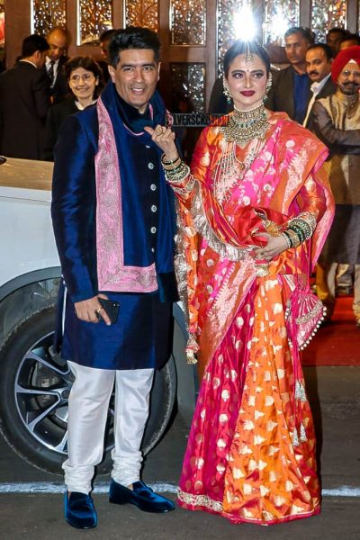 Rekha At Isha Ambani–Anand Piramal Wedding Ceremony