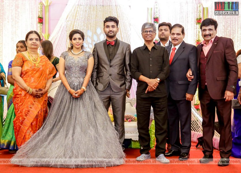 SA Chandrasekhar At The RS Jashwanth Kannan-K Priyanka Wedding Reception