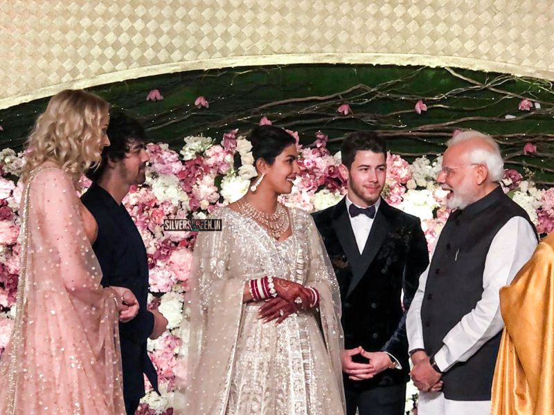Prime Minister Narendra Modi At The Priyanka Chopra And Nick Jonas Wedding Reception In Delhi