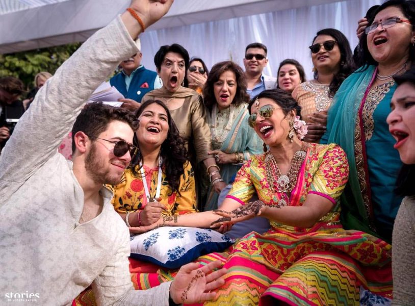 Priyanka Chopra, Nick Jonas At The Mehendi Ceremony