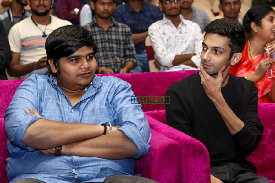 Anirudh Ravichander, Karthik Subbaraj At The 'Petta' Audio Launch