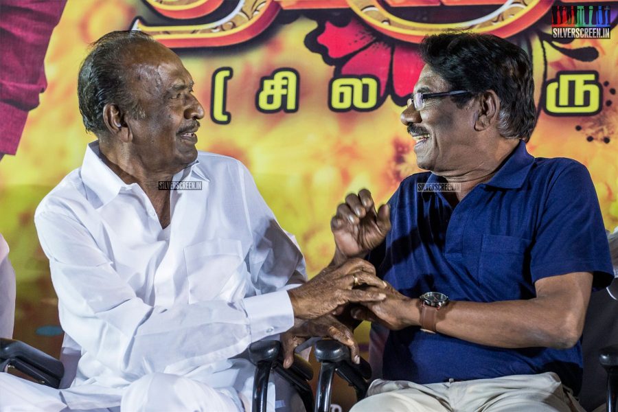 J Mahendran, P Bharathiraja At The 'Thirumanam' Audio Launch