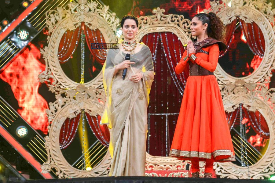 Kangana Ranaut, Ankita Lokhande Promote 'Manikarnika-The Queen Of Jhansi' On The Sets Of Sa Re Ga Ma