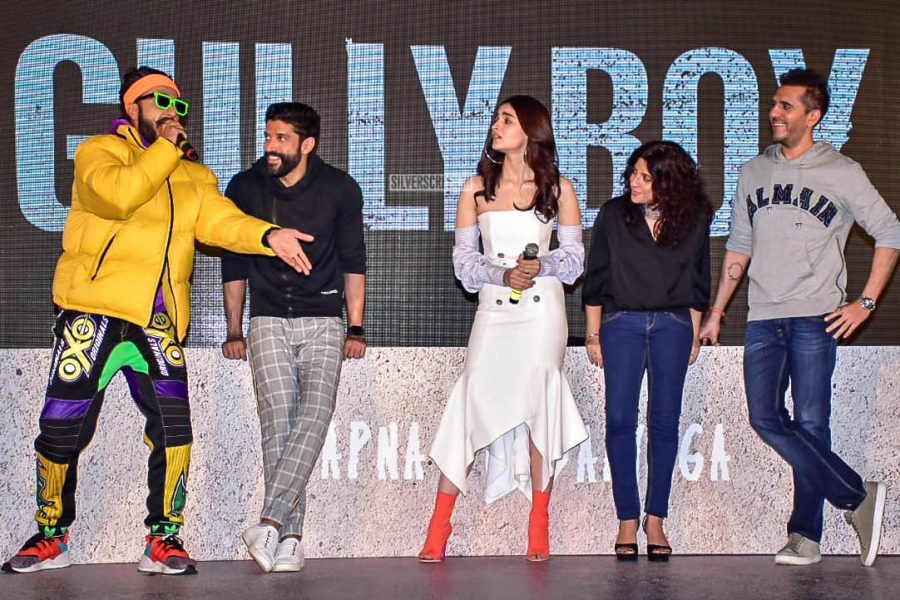 Ranveer Singh, Alia Bhatt At The 'Gully Boy' Trailer Launch