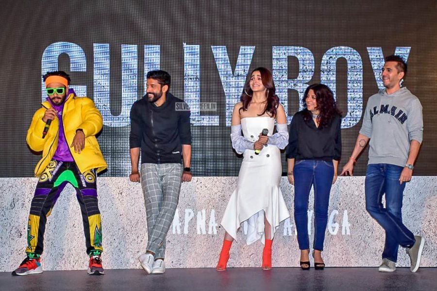 Ranveer Singh, Alia Bhatt At The 'Gully Boy' Trailer Launch