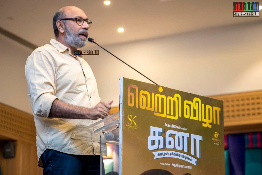 Sathyaraj At The 'Kanaa' Success Meet