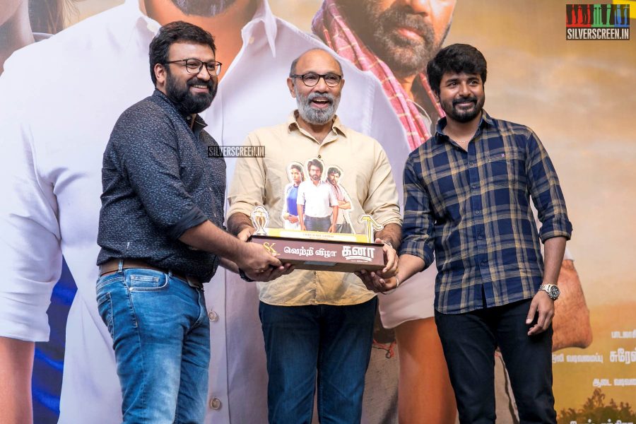 Sathyaraj, Sivakarthikeyan At The 'Kanaa' Success Meet