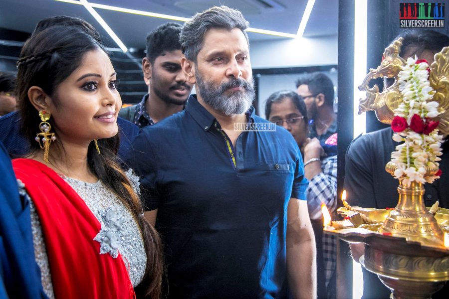 Vikram At The Launch Of A Fitness Gym In Chennai