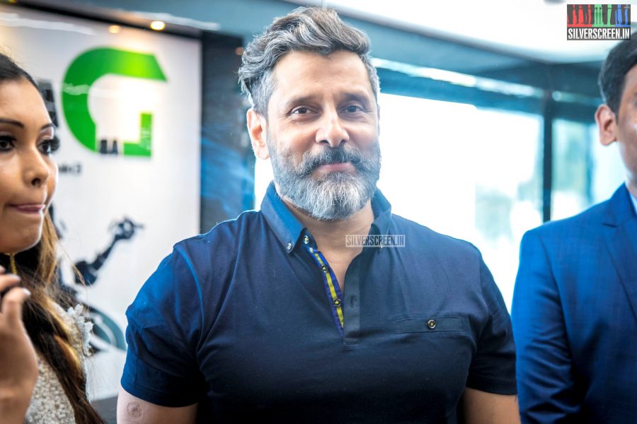 Vikram At The Launch Of A Fitness Gym In Chennai