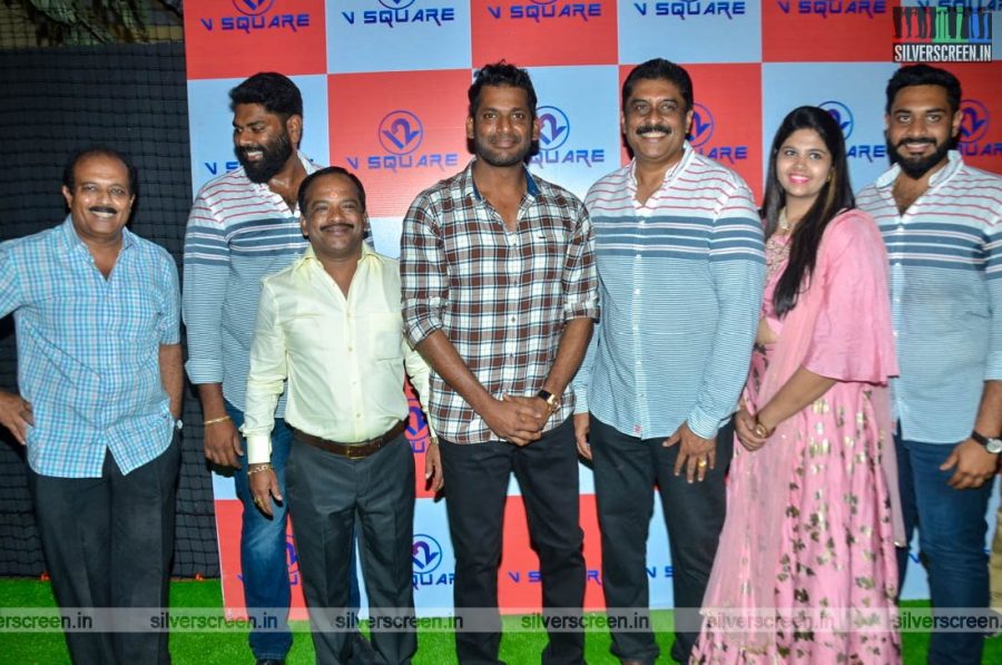 Vishal At The Launch Of ' V Square' Sports Academy