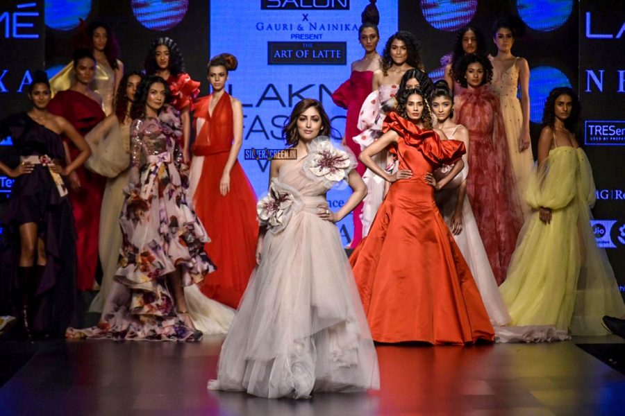 Yami Gautam Walks The Ramp For Gauri And Nainika At Lakme Fashion Week Summer/Resort 2019