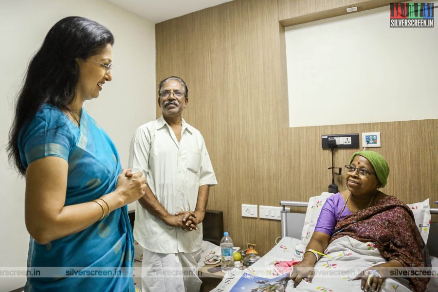 Gouthami Tadimalla At A Cancer Hospital in Chennai On World Cancer Day