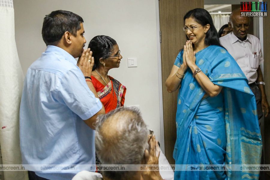 Gouthami Tadimalla At A Cancer Hospital in Chennai On World Cancer Day