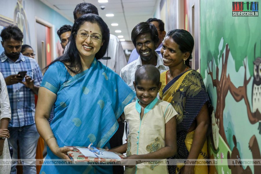 Gouthami Tadimalla At A Cancer Hospital in Chennai On World Cancer Day