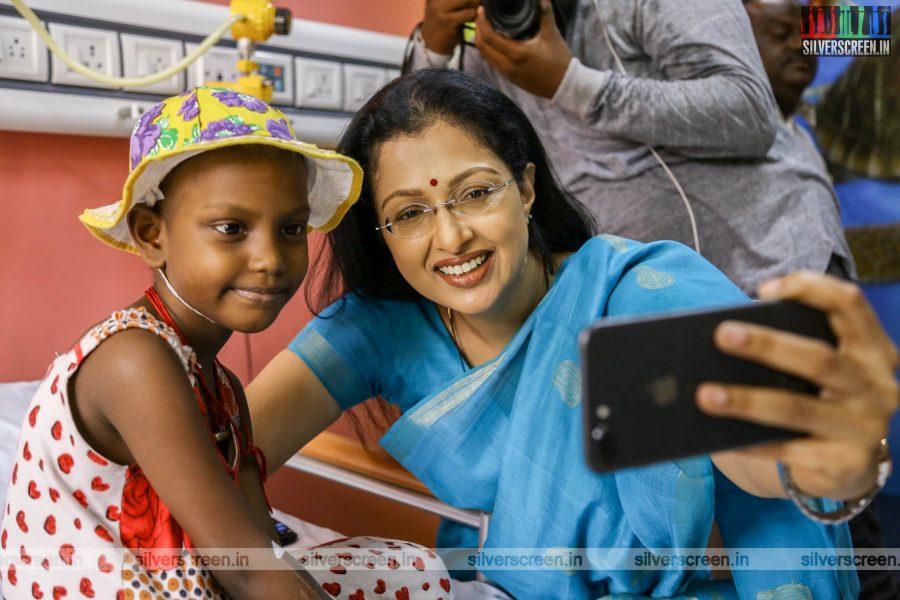 Gouthami Tadimalla At A Cancer Hospital in Chennai On World Cancer Day