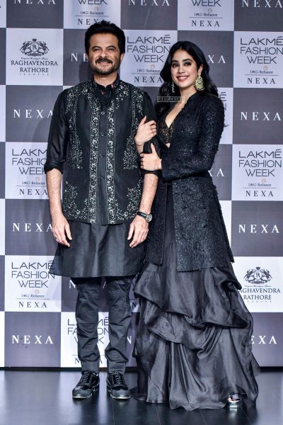 Jhanvi Kapoor, Anil Kapoor Walks The Ramp For Raghvendra Rathore Lakme Fashion Week Summer/ Resort 2019