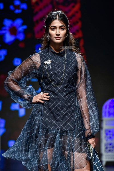 Pooja Hegde Walks The Ramp For Saaksha And Kinni At Lakme Fashion Week Summer/ Resort 2019