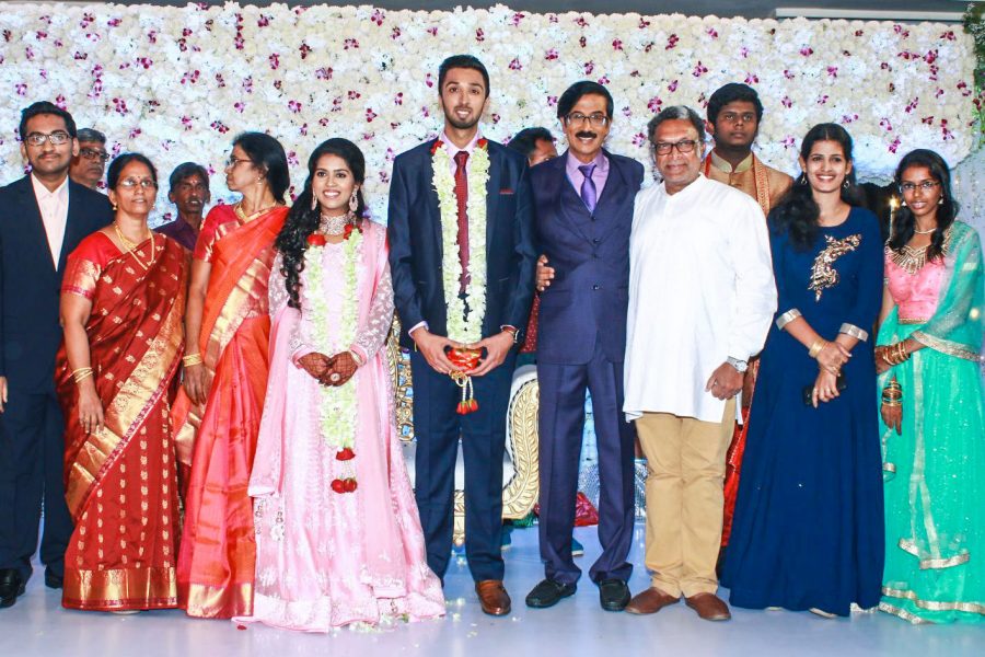 Nasser At Harish-Priya Wedding Reception