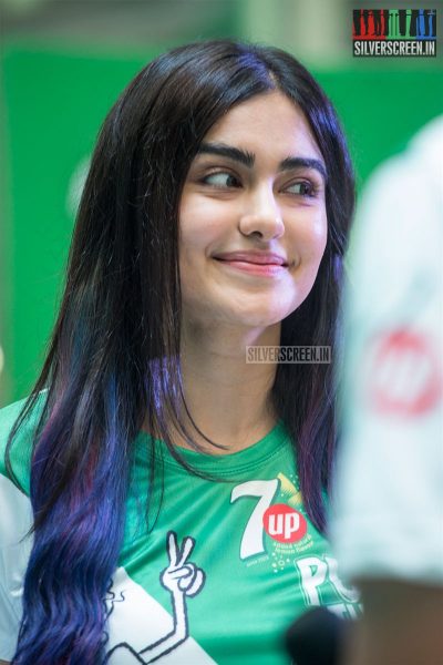 Adah Sharma And Popular Mascot Launches Soft Drink Brand's New Campaign At Chennai.
