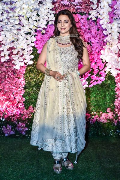 Juhi Chawla At The Akash Ambani And Shloka Mehta Wedding Reception