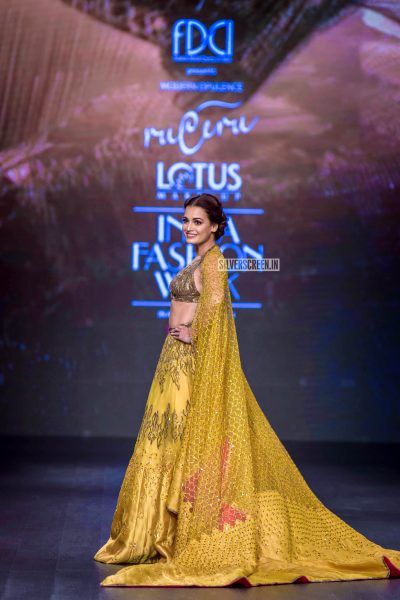 Dia Mirza Walks The Ramp At The ‘Delhi Fashion Week 2019 – Day 3’