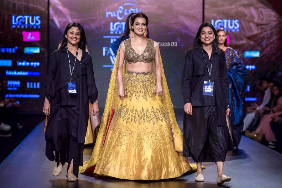 Dia Mirza Walks The Ramp At The ‘Delhi Fashion Week 2019 – Day 3’