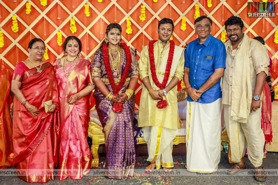 Celebrities At Abinaya Parthiban, Naresh Karthik Wedding