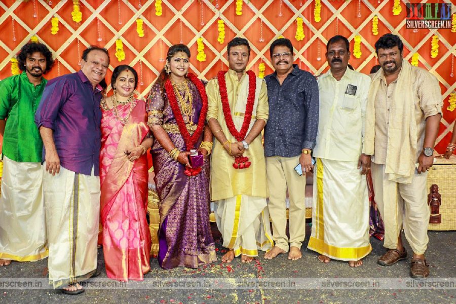 KS Ravikumar At Abinaya Parthiban, Naresh Karthik Wedding