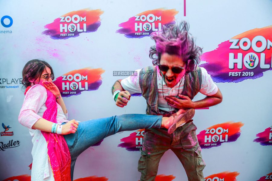 Celebrities At The 'Zoom Holi Event'