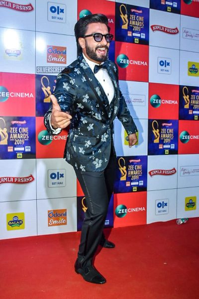 Ranveer Singh At The 'Zee Cine Awards 2019'