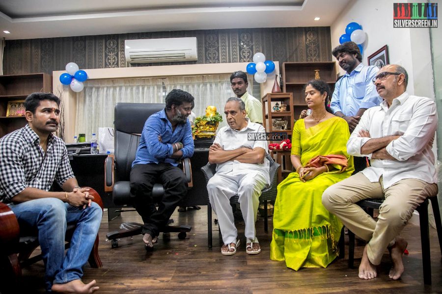 Eswari Rao, Vijay Antony, Sathyaraj At The 'Kaaki' Movie Launch