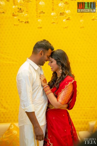 Vishal And Anisha Alla Engagement Photos