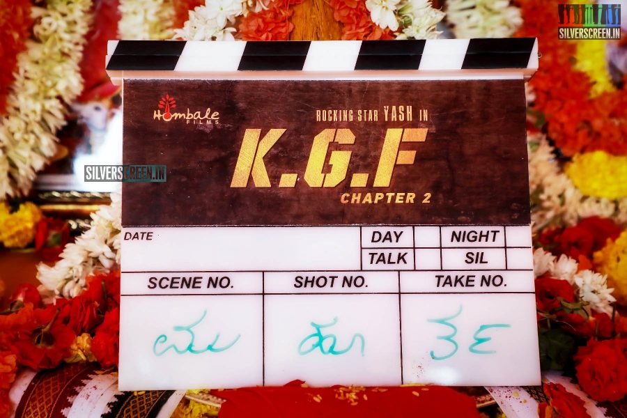 Yash, Srinidhi Shetty At The 'KGF Chapter 2' Movie Launch