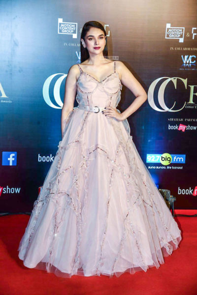 Aditi Rao Hydari In An Embellished Gown Designed By OhailaKhan At The First Critics Choice Awards