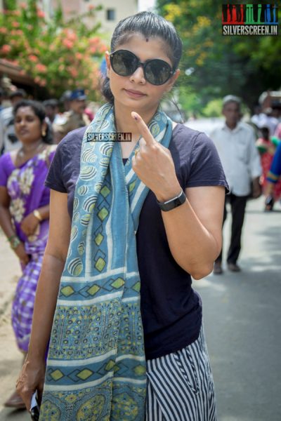 Chinmayi Sripada Votes In Lok Sabha Elections 2019