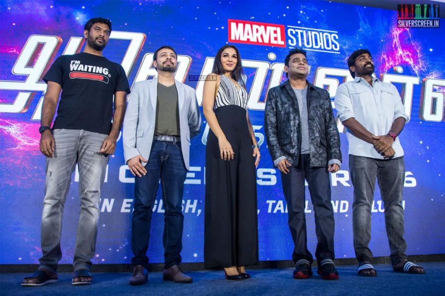 AR Rahman, Vijay Sethupathi, Andrea Jeremiah At The 'Marvel Anthem' Launch