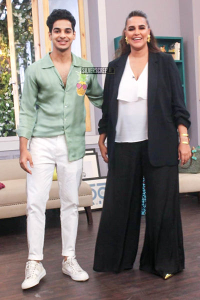 Ishaan Khatter With Neha Dhupia On The Sets Of Vogue BFFs Season 3