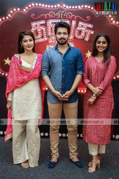 Harish Kalyan, Rjea Chakraborty, Eba Monica John At The 'Dhanusu Raasi Neyargalae' Movie Launch